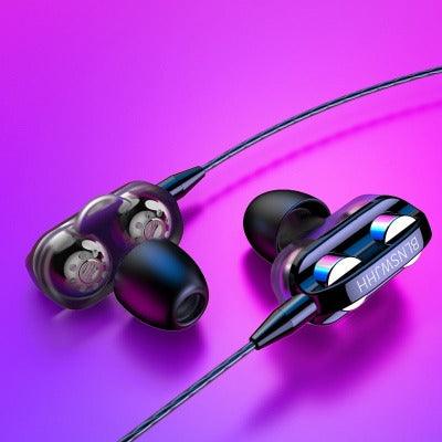 5mm wired bass earbuds