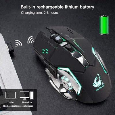 silent click wireless gaming mouse