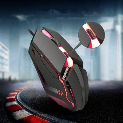 rgb backlit wired gaming mouse