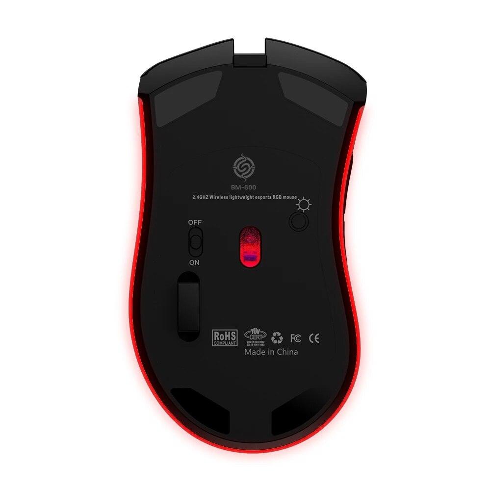 bm600 wireless rgb gaming mouse